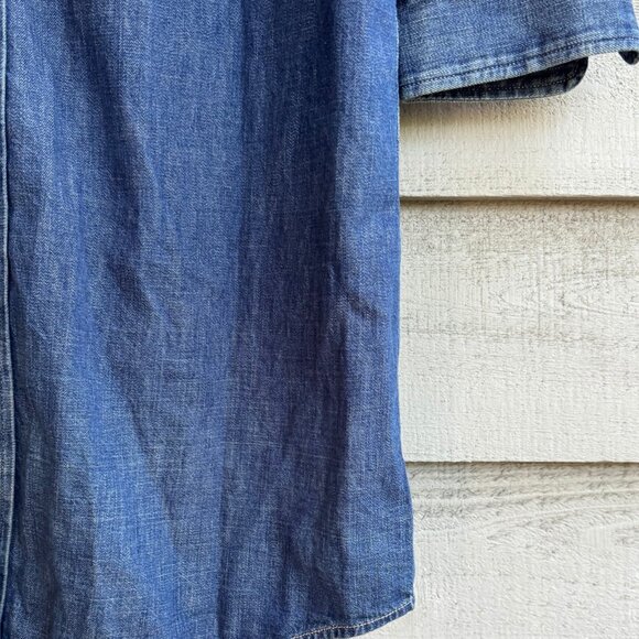 NWT Polo Ralph Lauren Denim Shirtdress Medium | Classic Button Front - Picture 4 of 8